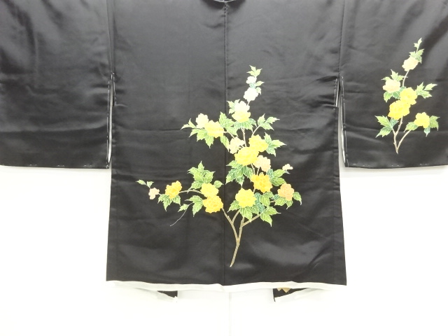 未使用品　枝花模様絵羽織